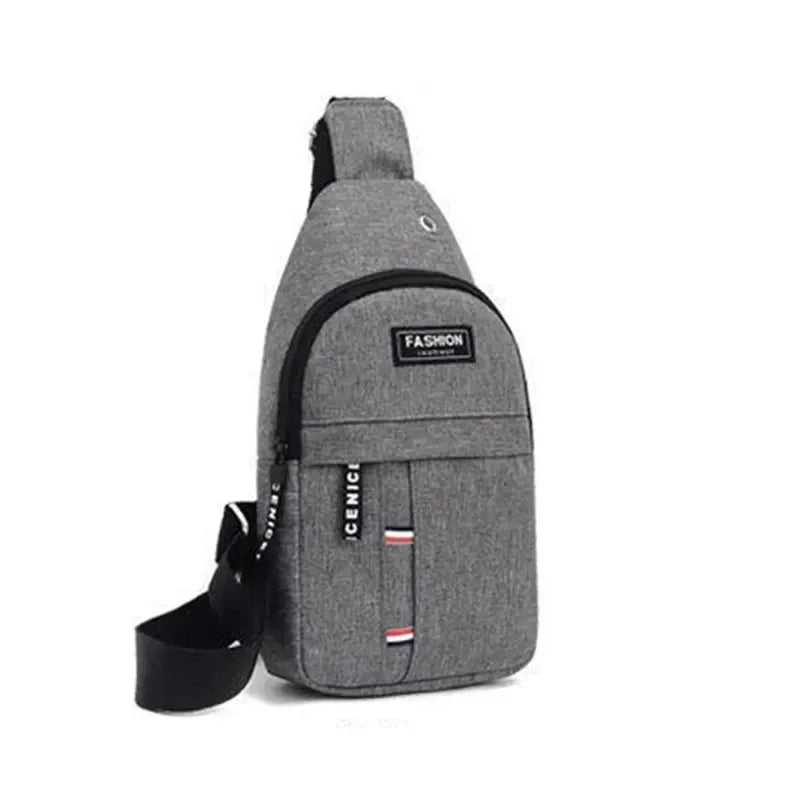 Men's fashionable, convenient, casual, waterproof, adjustable shoulder strap, large capacity waist bag suitable for outdoor acti