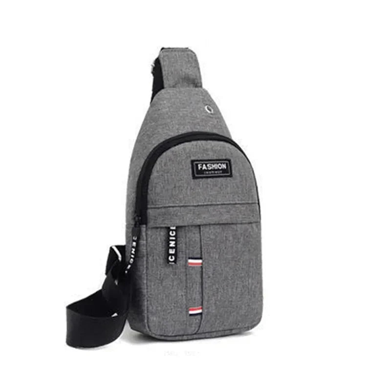 Men's fashionable, convenient, casual, waterproof, adjustable shoulder strap, large capacity waist bag suitable for outdoor acti