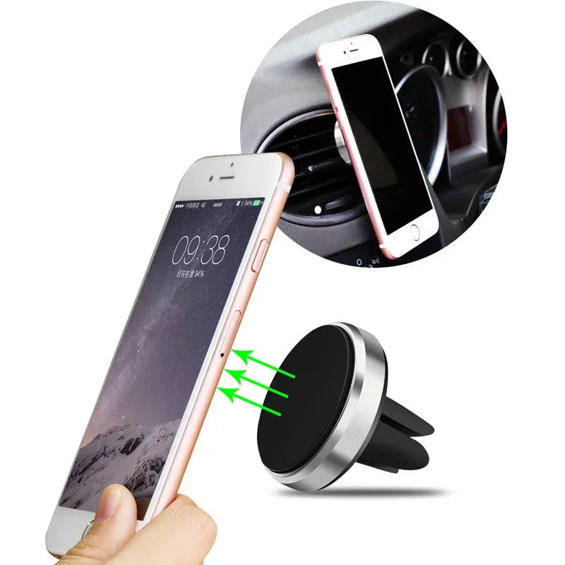 Magnetic car phone holder Mount air vent smartphone mobile stand bracket cell GPS support in car for iPhone Xiaomi Mi Samsung LG