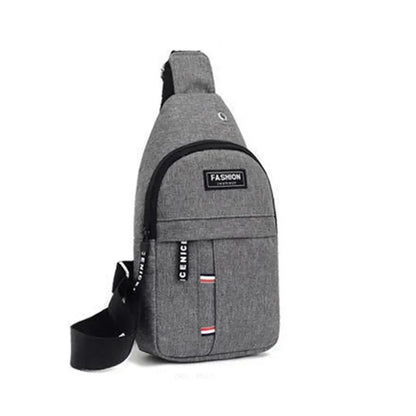 Men's fashionable, convenient, casual, waterproof, adjustable shoulder strap, large capacity waist bag suitable for outdoor acti